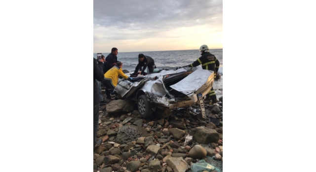 Tekirdağ’da otomobil denize uçtu: 1 ölü