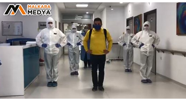 Koronayı yendi penguen dansıyla taburcu oldu