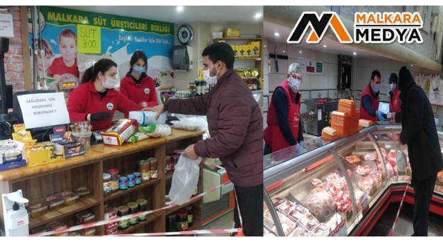 Malkara Süt ve Et Üreticileri Birliği, Koronovirüs Kuralları ile Malkara Halkının Sağlığını Koruyor