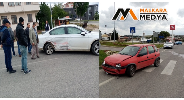Malkara’da 2 otomobil çarpıştı: 8 yaralı