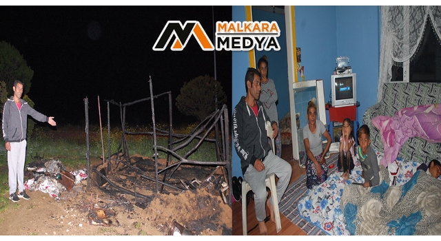 Malkara'da barakası yanan adam: "Uykuda içim daraldı uyandım yangını gördüm"