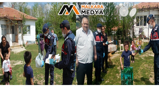 Malkara'da çocuklara jandarma şefkati