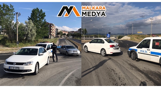 Malkara'da hırsızlık ihbarına giden polisler kaza geçirdi