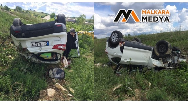 Malkara'da Kaza: "Bu araçtan burnu bile kanamadan çıktı"