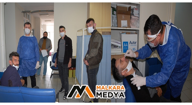 Malkara’da kuaförler korona virüs testinden geçti