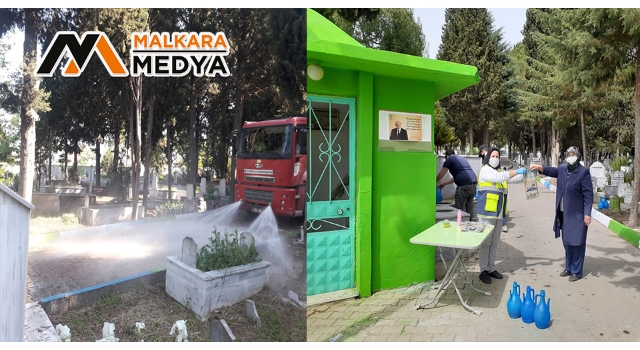 Mezarlıklar Bayram Ziyaretlerine Hazır Hale Getirildi