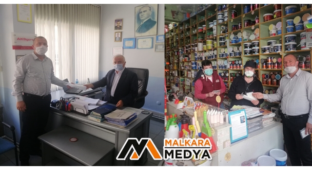 Malkara Ticaret ve Sanayi Odası Üyelerine Maske Dağıttı