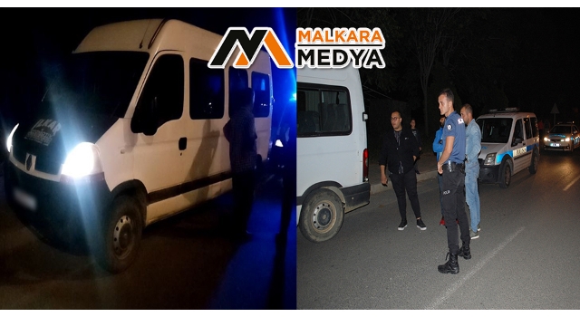 Malkara'da alkollü sürücünün kullandığı panelvan yaya kaldırımına çıktı