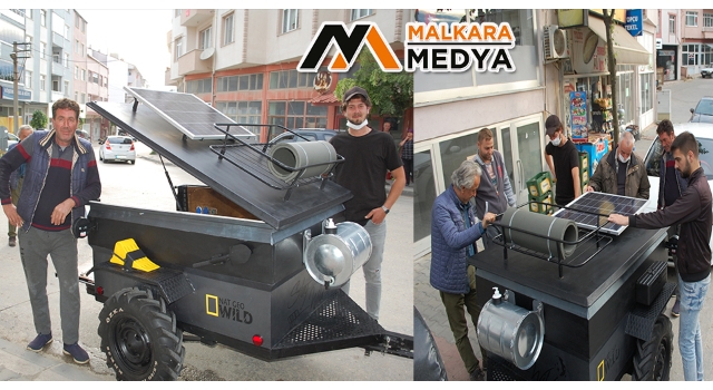 Malkara'da baba oğul hayalini 20 günde sanata dönüştürdü
