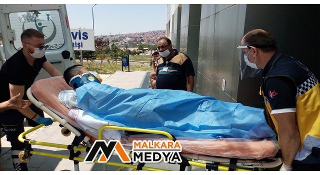 Malkara'da çatıdan düşen işçi yaralandı