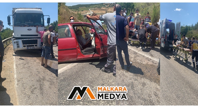 Malkara’da Otomobil ile Kamyon Çarpıştı; 1 Yaralı