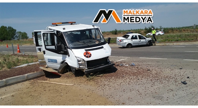 Malkara’da Otomobil ile Kamyonet Çarpıştı; 3 Yaralı