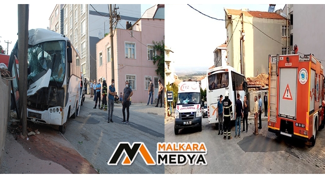Malkara'da usta şoför faciayı önledi