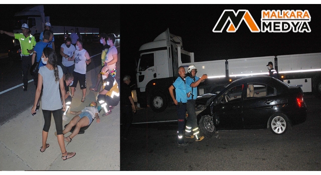 Malkara'da zincirleme kaza: 2 yaralı