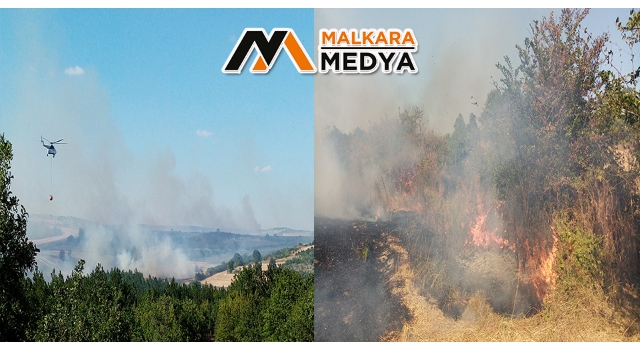 Tekirdağ’da orman yangını: Havadan ve karadan müdahale ediliyor
