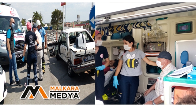 Malkara’da otomobillerin çarpıştığı trafik kazasında: 2 yaralı