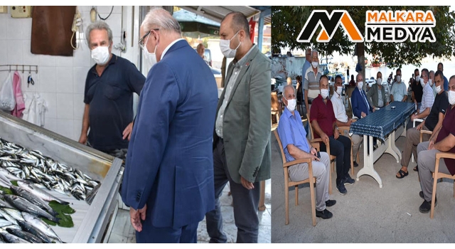 Başkan Kadir Albayrak ve Milletvekili İlhami Özcan Aygun'dan Balıkçı Esnafına Ziyaret