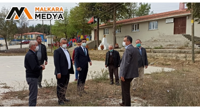 Malkara Kaymakamı Yüksel ve Belediye Başkanı Yurdakul Elmalı Mahallesine Ziyarette Bulundu