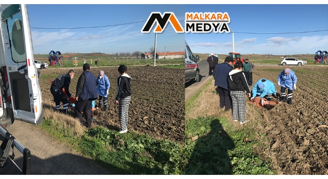Eşine kızdı, kendini arabadan attı