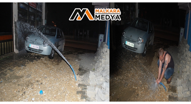 Malkara'da gece yarısı korkutan su patlaması: “Gök gürledi sandım, yataktan fırladım”