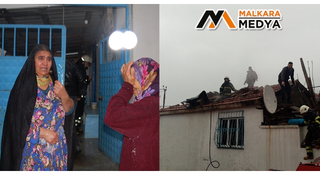 Malkara'da mahalleli sokağa döküldü, evlerinin yanışına hüngür hüngür ağladılar