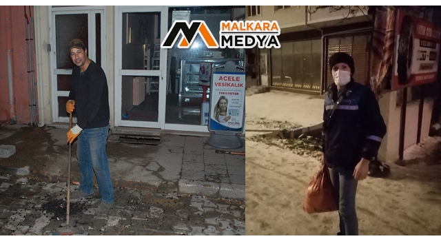 Malkara'da soğuk günlerin fedakar işçileri