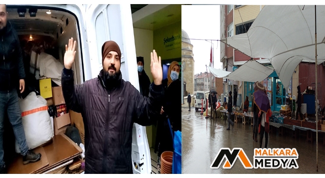 Malkara'da yağmura yakalanan pazarcılar, kapalı alan istiyor