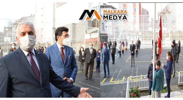 Okulda bayrak törenine katılan Vali: “Bu yalnızlık bizi hüzünlendiriyor”