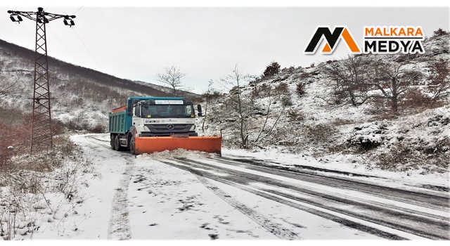 Süleymanpaşa Belediyesinden kar mesaisi