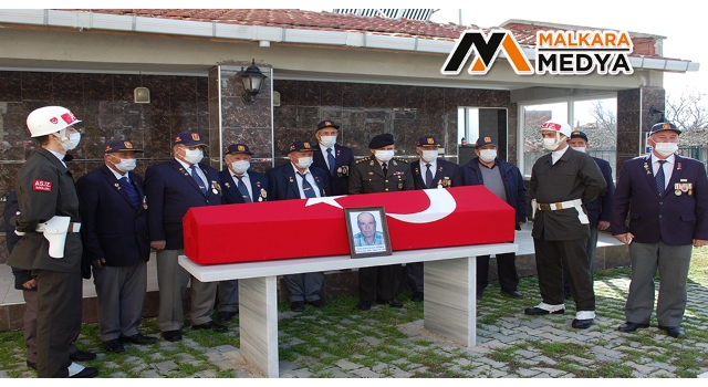 Malkara'da Kıbrıs gazisine hüzünlü veda