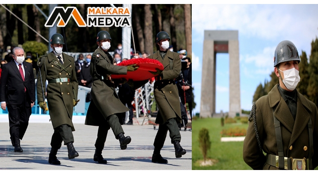 Çanakkale Şehitler Abidesi’nde Deniz Zaferi’nin 106’ncı yılı nedeniyle tören düzenlendi