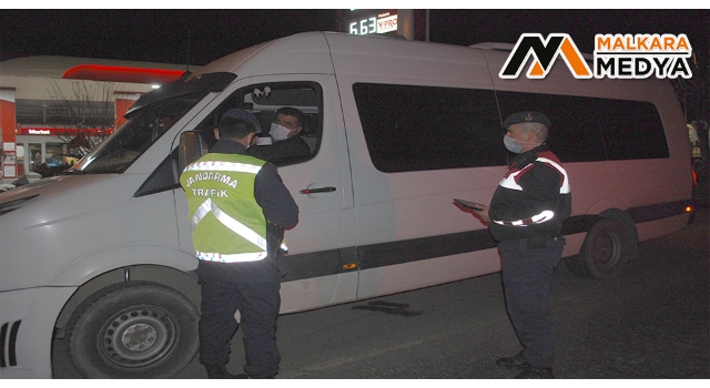 Malkara’da jandarmadan gece yarısı huzur uygulaması