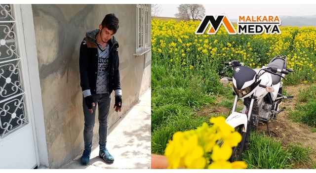 Malkara'da 1 hafta önce aldığı motosiklet 5 dakikada çalındı