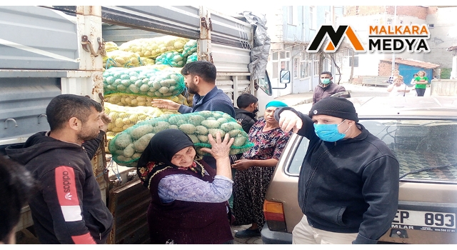 Malkara’da 106 ton patates ve soğan dağıtıldı