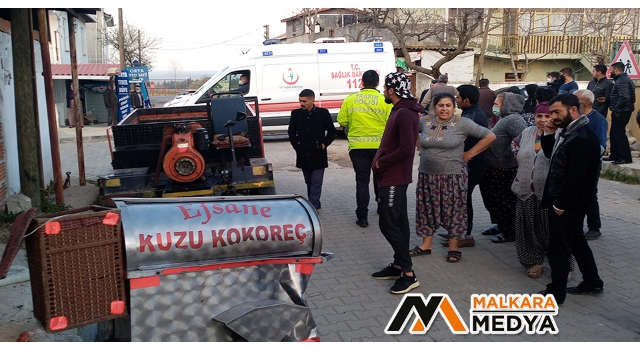 Malkara'da alkollü şahsın kullandığı patpat kokoreç arabasına daldı: 1 yaralı