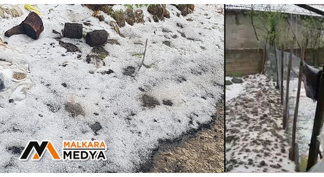 Malkara’da bir mahalle beyaza büründü