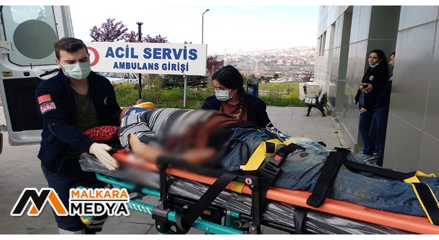 Malkara'da "Çatıyı Onarayım" derken 4 metre yüksekten yere düşüp yaralandı