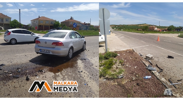 Malkara’da trafik kazası: 1 yaralı