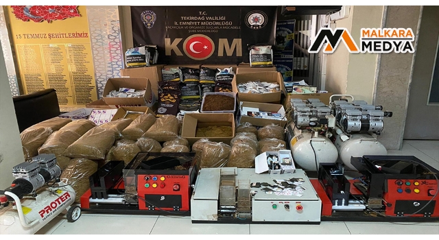 Tekirdağ’da yarım ton kaçak tütün ele geçirildi