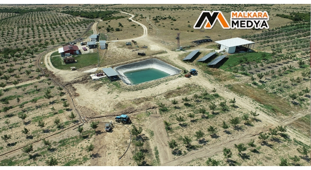 Malkara'da devletin hibe verdiği projelere drone destekli denetim