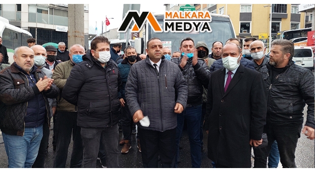 Minibüsçülerden Tekirdağ Büyükşehir Belediyesine güzergah eylemi: “CHP’liyim arabamı da yakacağım, kendimi de burada yakacağım”