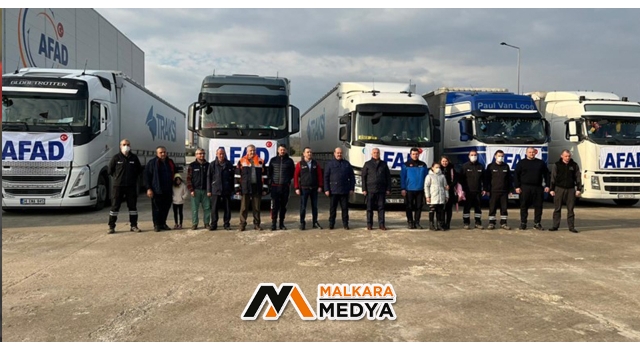 Tekirdağ'dan Ukrayna'ya 5 tır yardım gönderildi