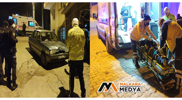 Malkara'da otomobil bahçe kapısına çarptı: 1 yaralı