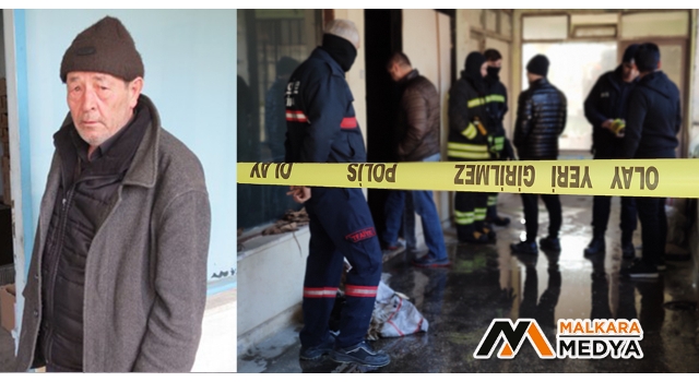 Malkara'da tek başına kaldığı metruk dükkânda yanarak can verdi