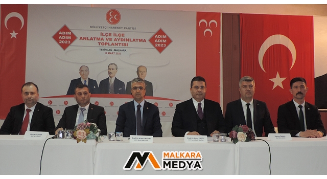 MHP’sinin Adım Adım 2023; İlçe İlçe Anlatma ve Aydınlatma Toplantısının İlki Malkara’da Düzenlendi