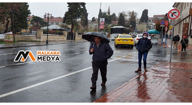 Tekirdağ’da havalar soğudu, yağış başladı