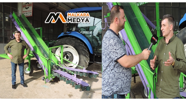 Malkara’da Aromatik Bitkiler Hasat Makinası Yapıldı