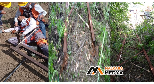 Malkara'da elektrik direğinden düşen işçi ağır yaralandı