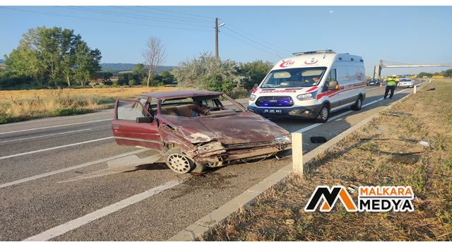 Malkara’da trafik kazası: 1 yaralı