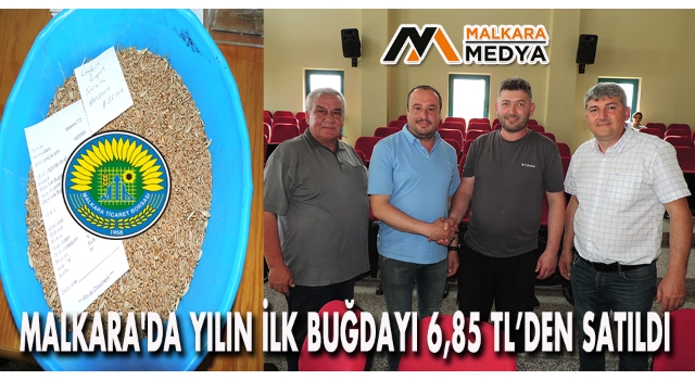 Malkara'da Yılın İlk Buğdayı 6,85 TL’den Satıldı